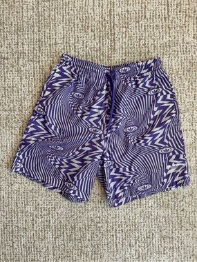 adidas Purple Graphic Swim Trunks